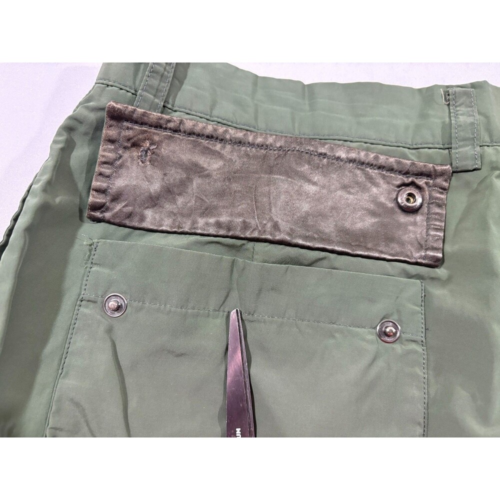 Nicole Fahri Womens Green Cotton Poly Wide Leg Trouser Pants Grunge Sz 34 ITALY - Picture 13 of 14